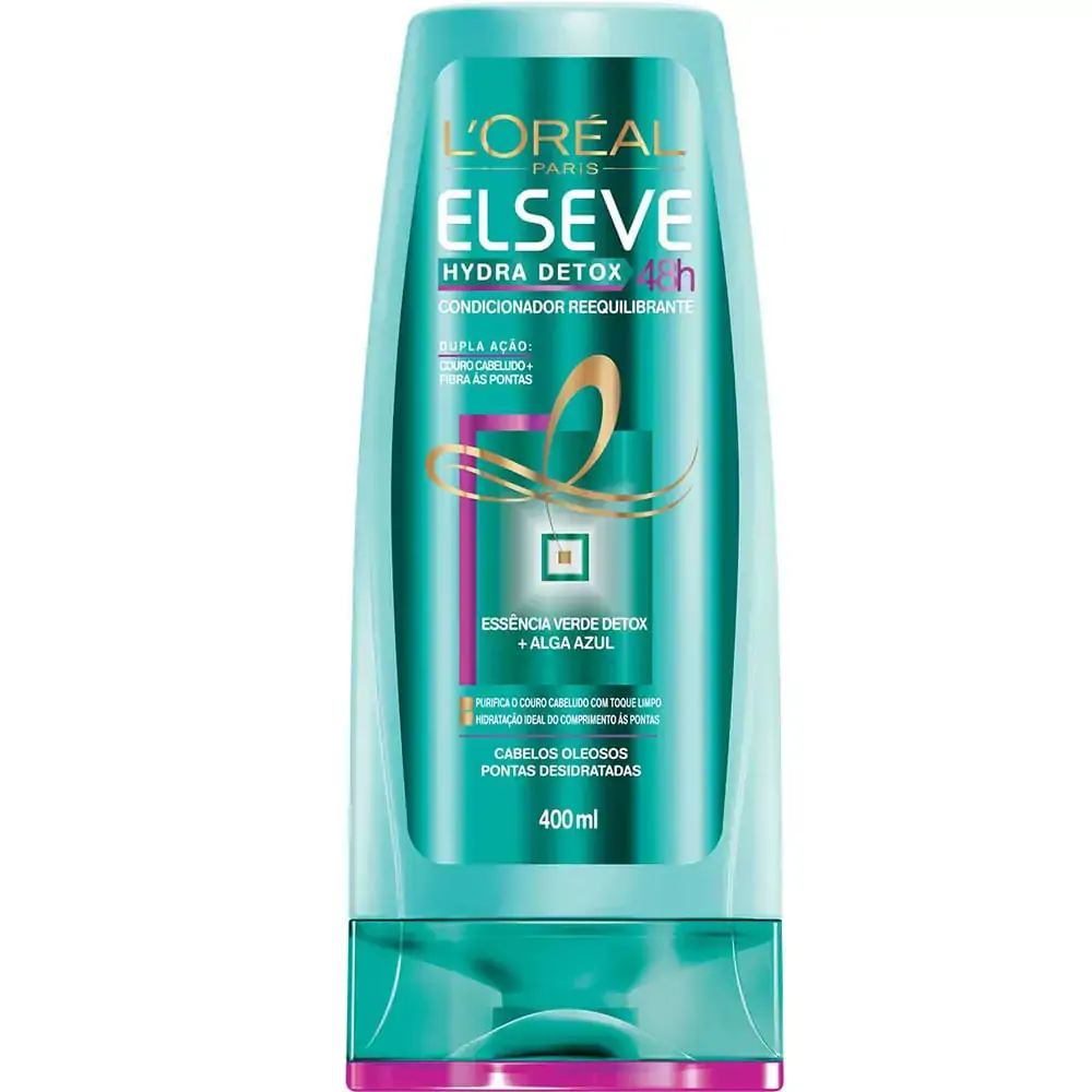 Condicionador Elseve Hydra Detox Anti Oleosidade 400ml Loreal Paris