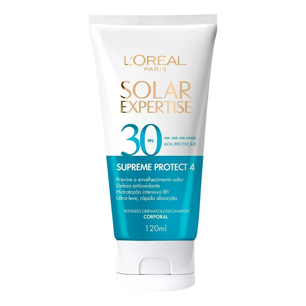 Protetor Solar Supreme Protect 4 Corporal Fps 30 Loréal Paris Solar Expertise Bisnaga 120ml