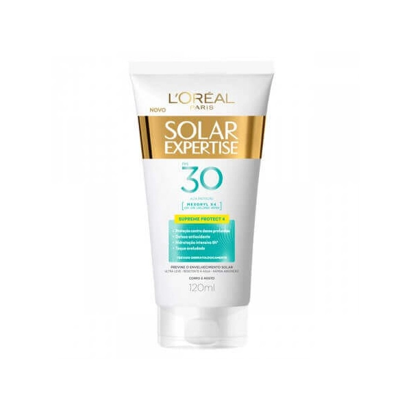 Protetor Solar Supreme Protect 4 Corporal Fps 30 Loréal Paris Solar Expertise Bisnaga 120ml