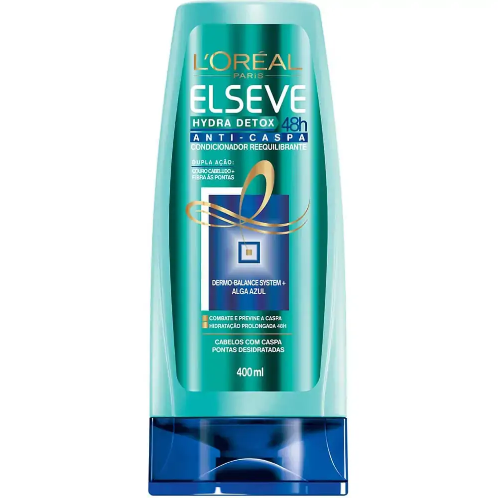 Cond Elseve 400ml Anticaspa Hydra Detox Cx 12.0