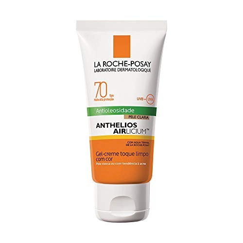 Protetor Solar Gel Creme Airlicium Com Cor Fps 70 Fp Uva 27 Pele Clara La Roche Posay Anthelios Caix