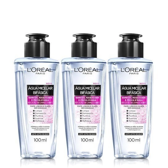 Água Micelar Bifásica L'Oréal Paris - 100ml