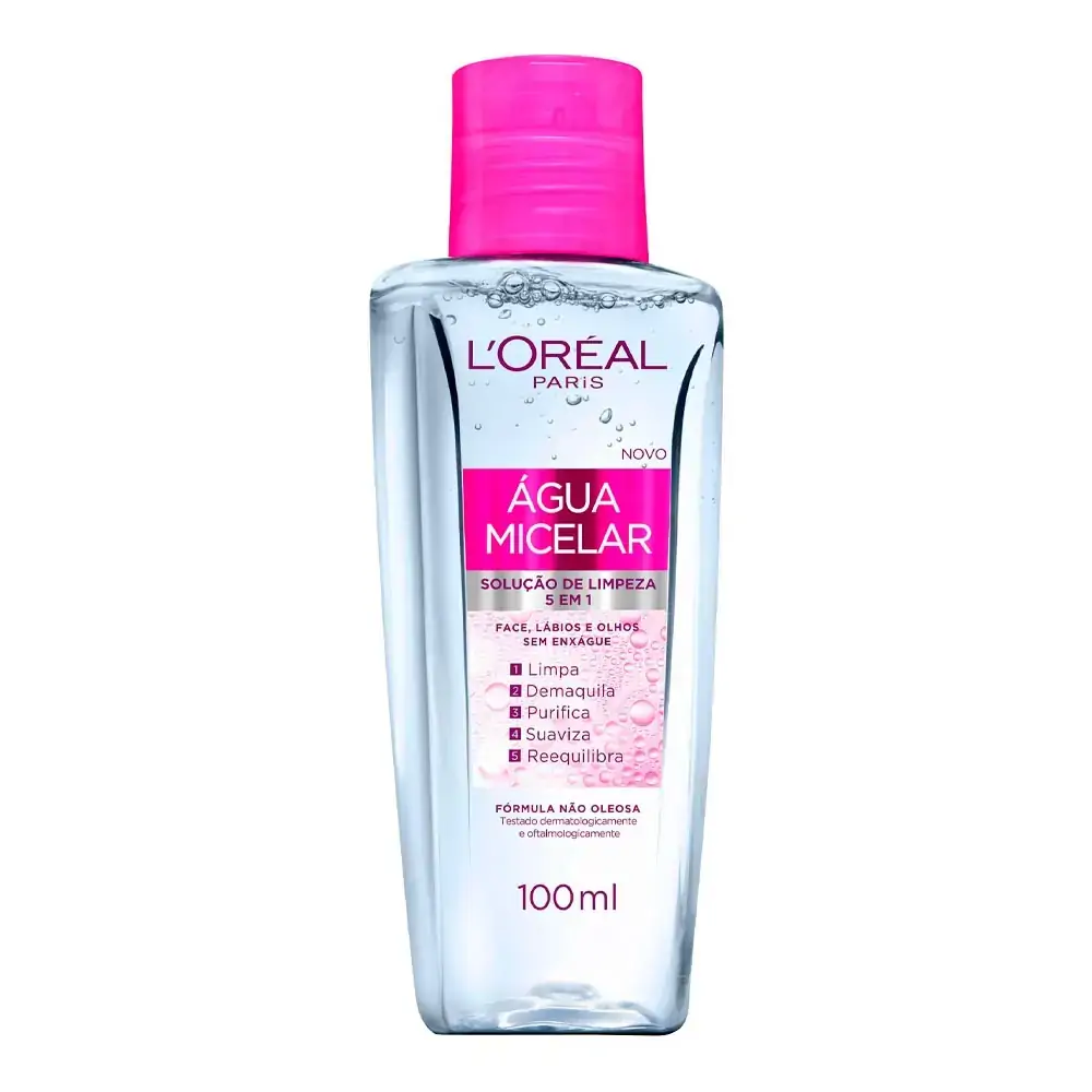 Água Micelar L'Oréal Paris Limpeza 5 em 1 100ml