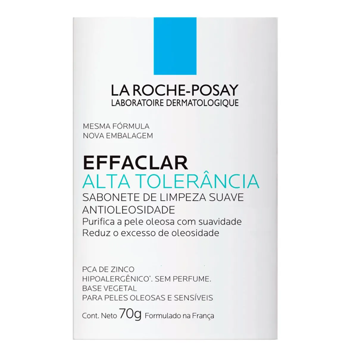 Sabonete Barra Alta Tolerância Sem Perfume La Roche Posay Effaclar Caixa 70g