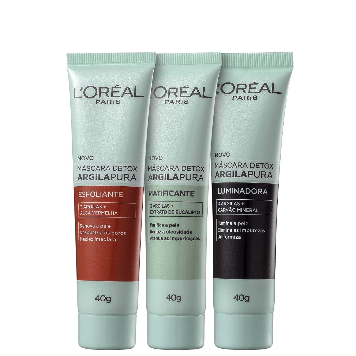 Máscara Matificante Detox Loréal Paris Argila Pura Caixa 40g
