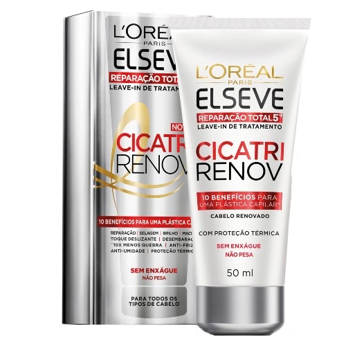 Leave In De Tratamento Cicatri Renov Loréal Paris Elseve Reparação Total 5 Caixa 50ml