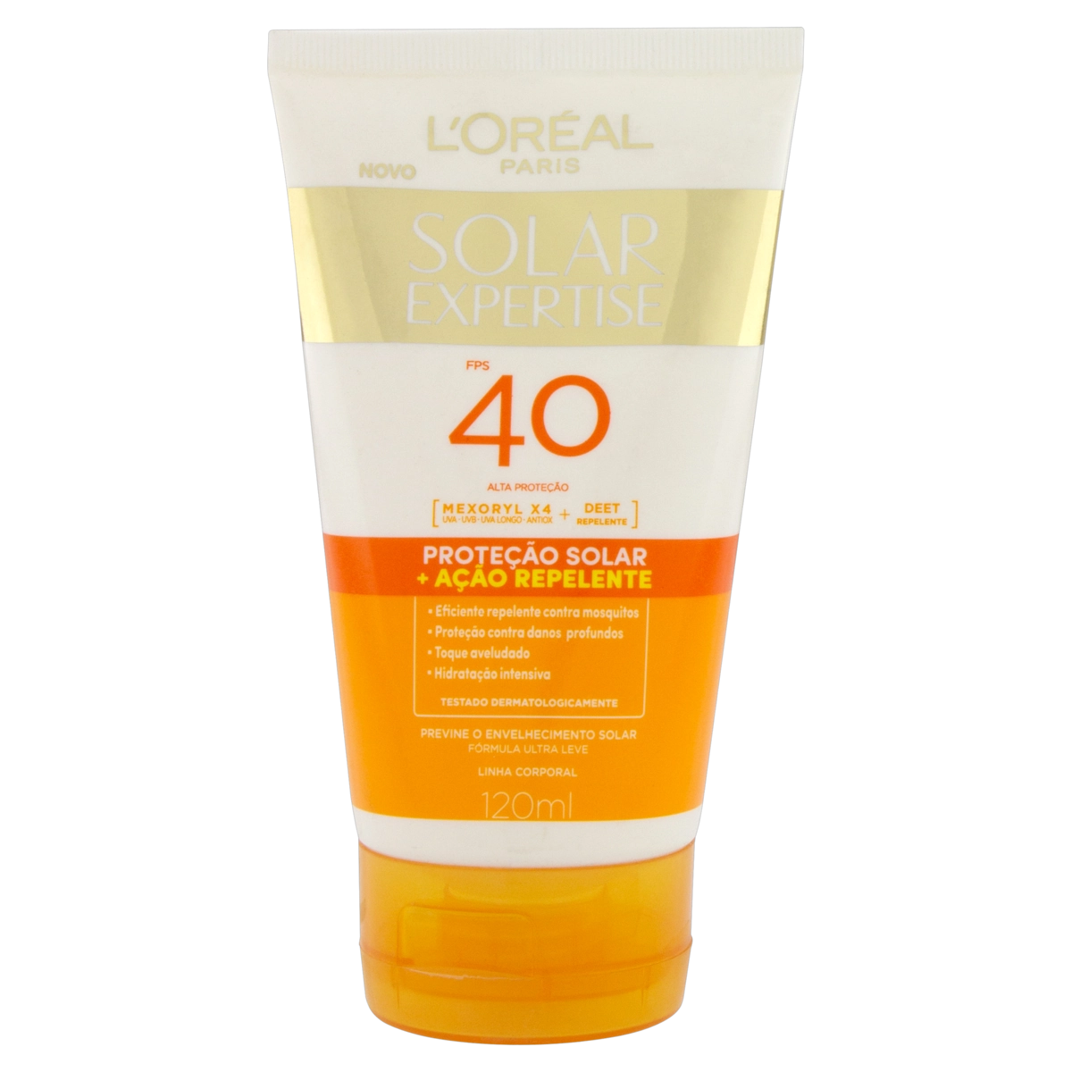 Protetor Solar Ação Repelente Corporal Fps 40 Loréal Paris Solar Expertise Bisnaga 120ml