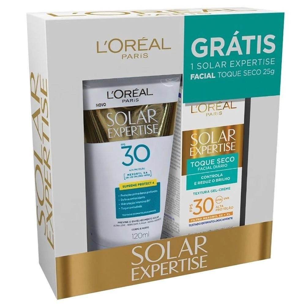 Prot.solar Loreal P Sol Expertise Fps30 120ml Gts Exp Fac 25g