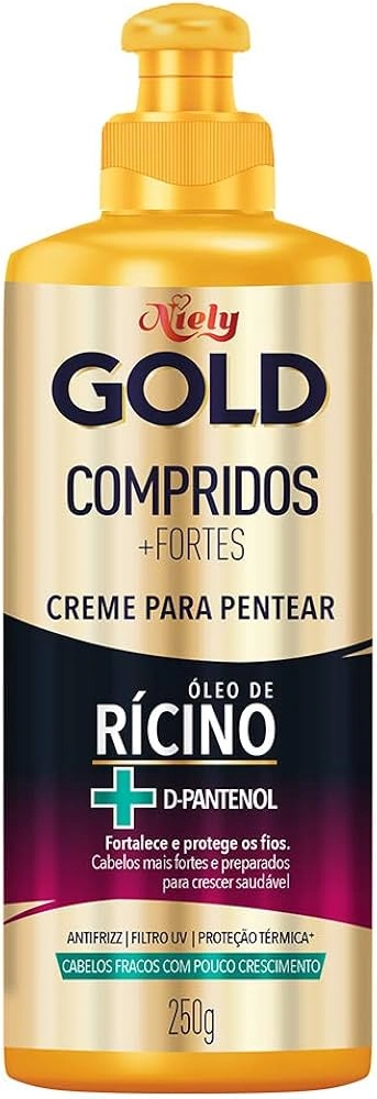Creme Para Pentear Niely Gold Compridos Fortes Frasco 280g