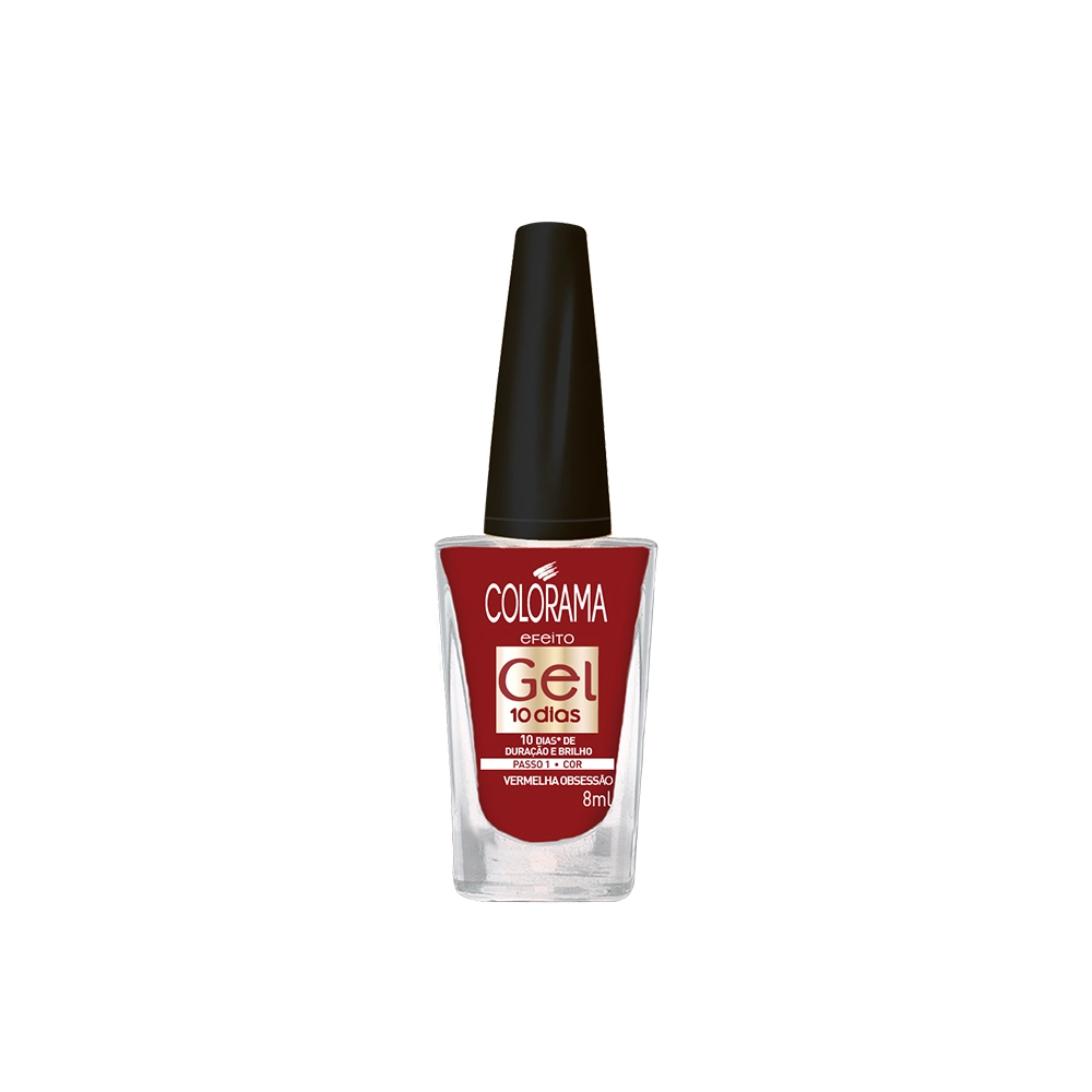 Esmalte Colorama Efeito Gel Vermelho Obsessão 8ml