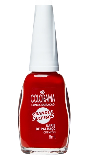Esmalte Cremoso Nariz De Palhaço Grandes Sucessos Colorama Blister 8ml