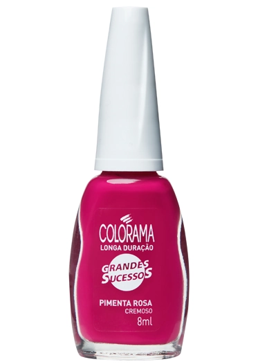Esmalte Cremoso Pimenta Rosa Grandes Sucessos Colorama Blister 8ml