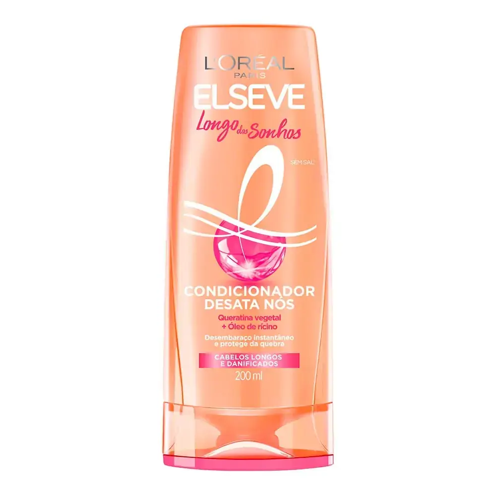 Condicionador Elseve Longo dos Sonhos com Queratina Vegetal sem Sal 200ml