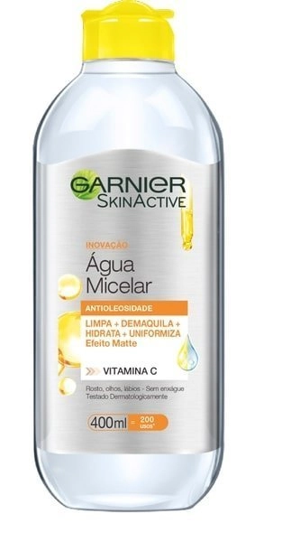 água Micelar Antioleosidade Garnier Skinactive Frasco 400ml