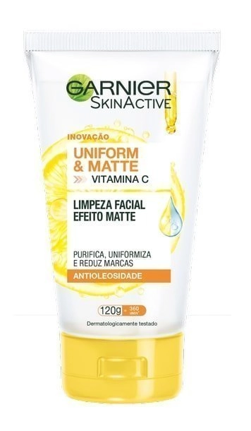 Sabonete De Limpeza Antioleosidade Facial Garnier Skinactive Uniform Matte Bisnaga 120g