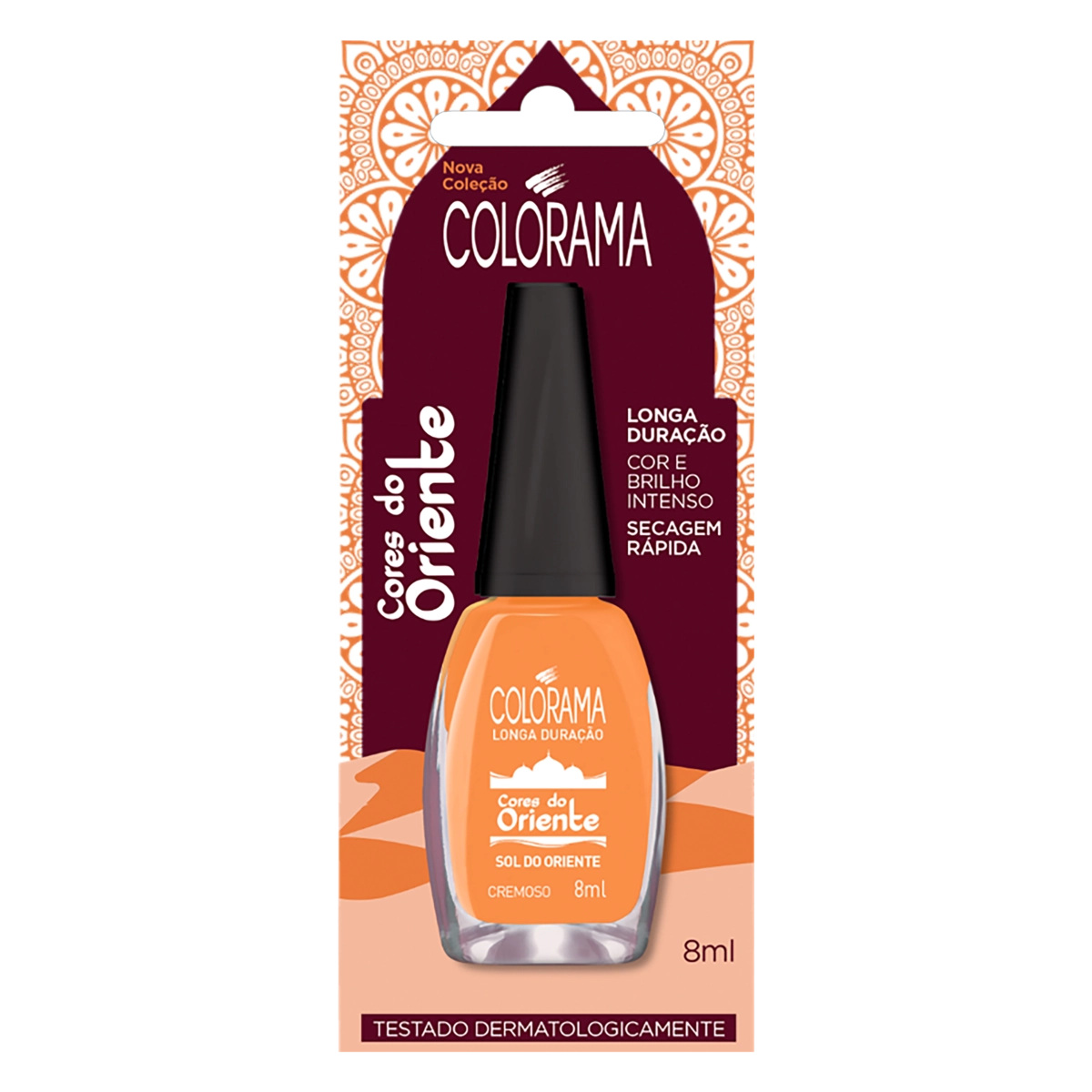 Esmalte Cremoso Sol Do Oriente Colorama Cores Do Oriente Blister 8ml
