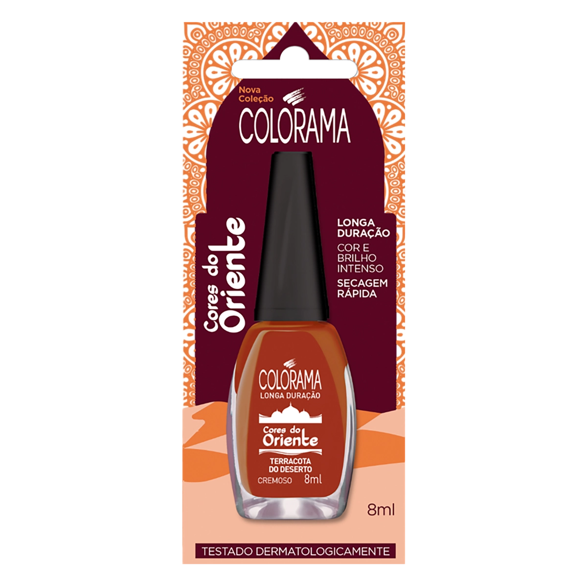 Esmalte Cremoso Terracota Do Deserto Colorama Cores Do Oriente Blister 8ml