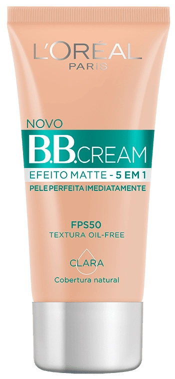 Bb Cream Efeito Matte Fps 50 Clara Loréal Paris Caixa 30ml
