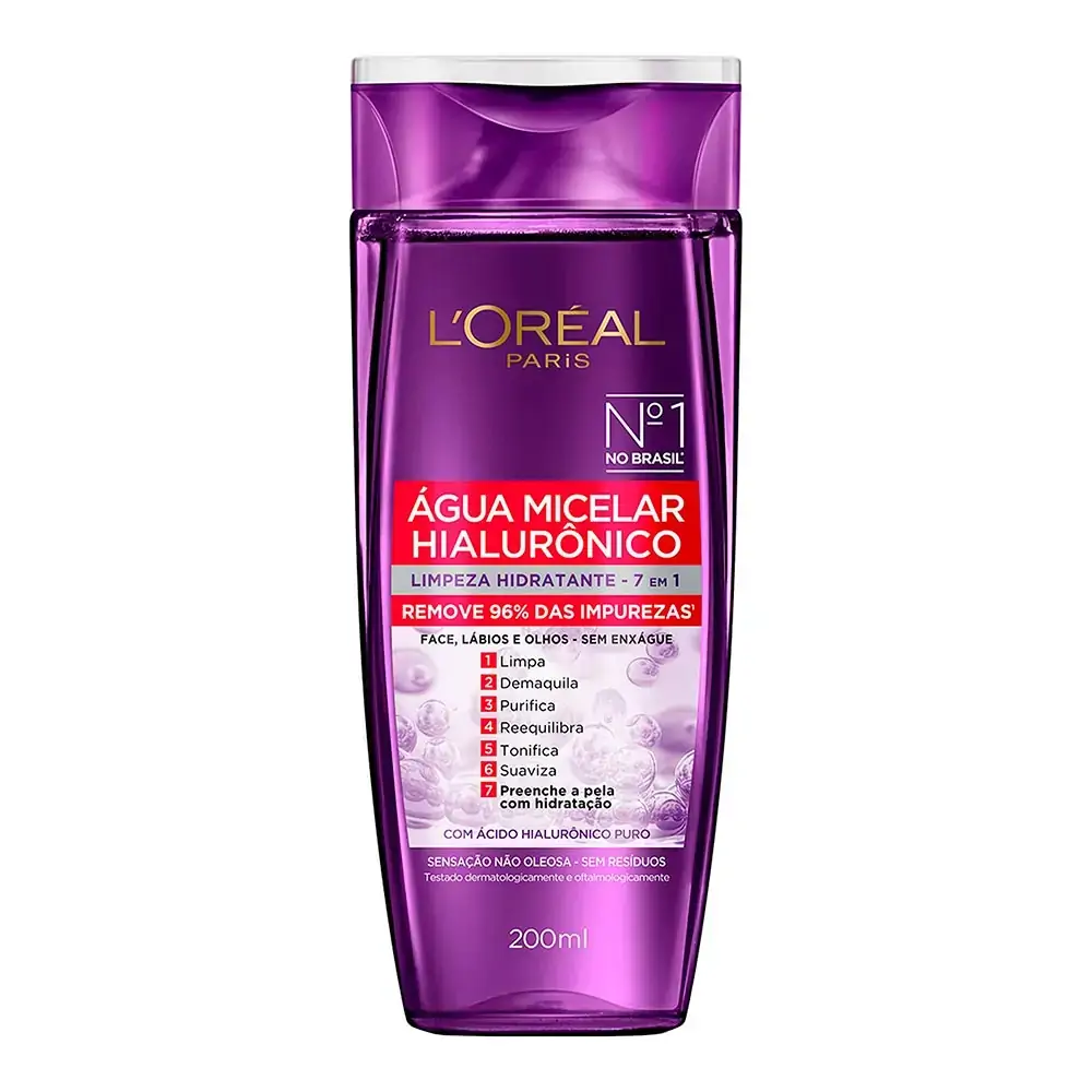 Água Micelar L'Oréal Paris Hialurônico 200ml