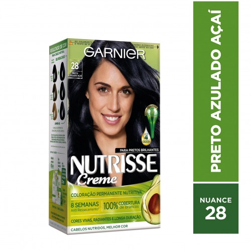 Tintura Nutrisse Preto Azulado Açaí 28