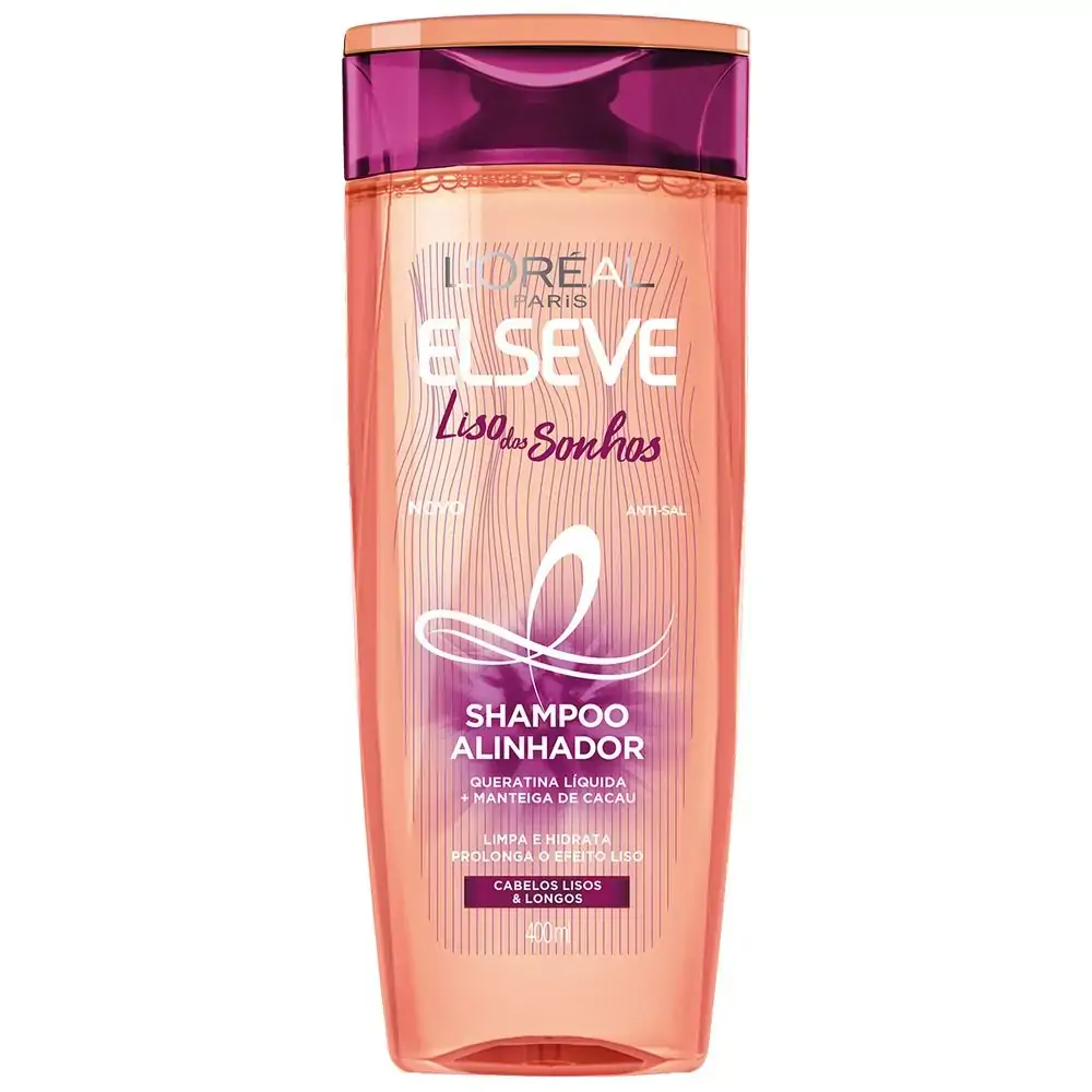 Sh Elseve Liso Dos Sonhos 400ml Cx 12.0