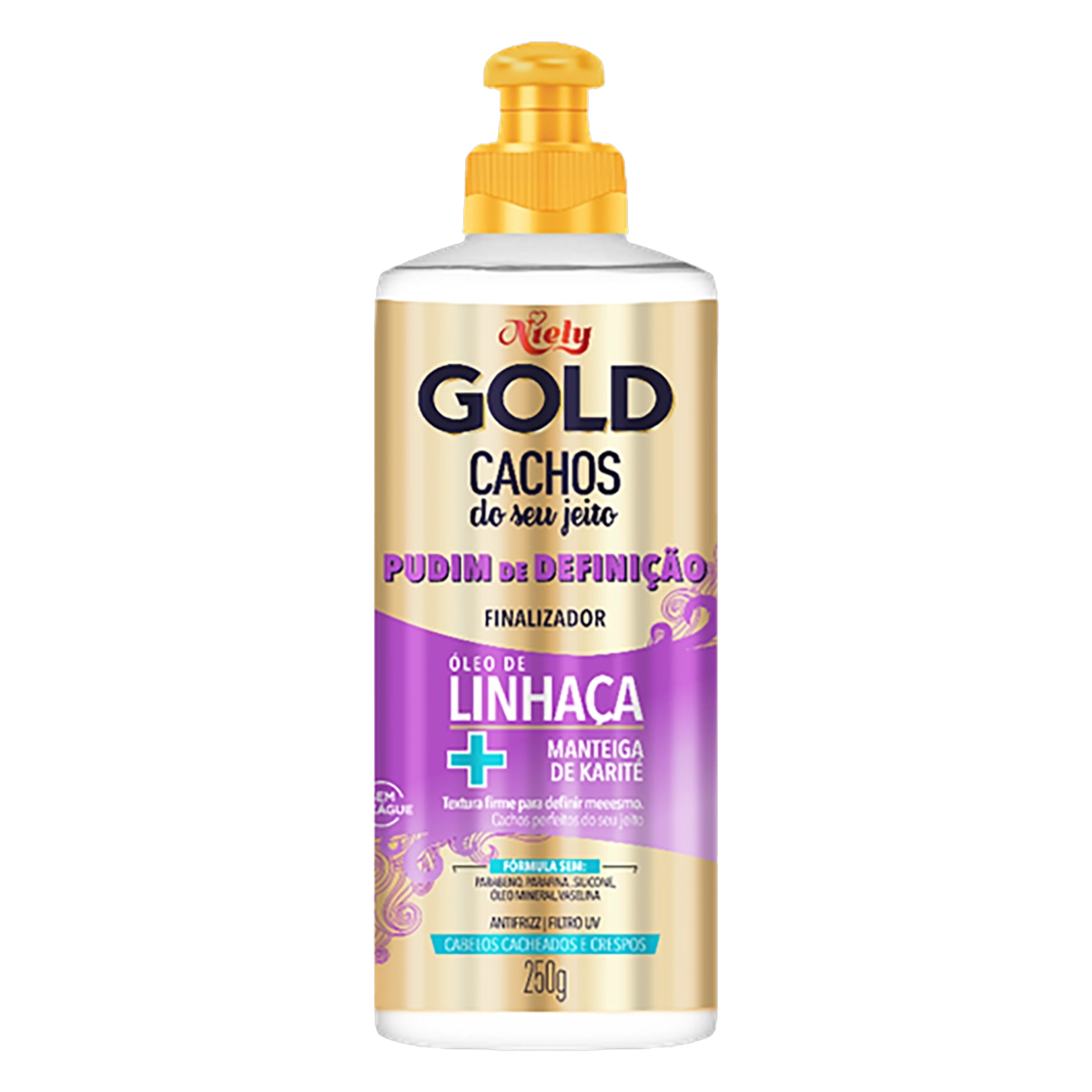 Finalizador Niely Gold Cachos Do Seu Jeito Pudim De Definição Frasco 250g