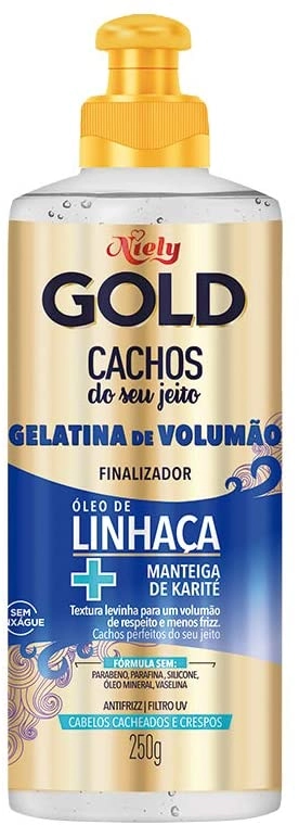 Finalizador Niely Gold Cachos Do Seu Jeito Gelatina De Volumão Frasco 250g