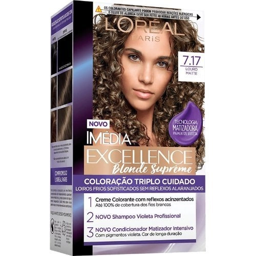 Kit Tintura Imédia Blondes Supreme 7.17