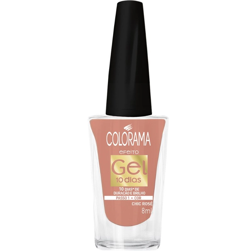 Esmalte Colorama Efeito Gel Chic Rose 8ml