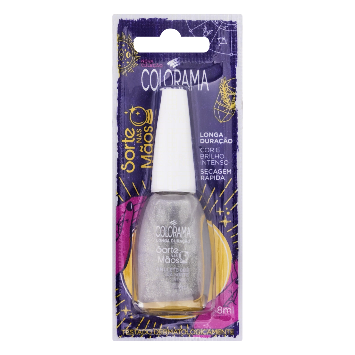 Esmalte Cremoso Amuleto Que Dá Sorte Colorama Sorte Nas Mãos 8ml