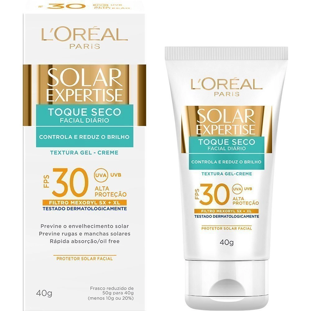 Protetor Solar Expertise 40g Fps 30 Toque Seco Loreal