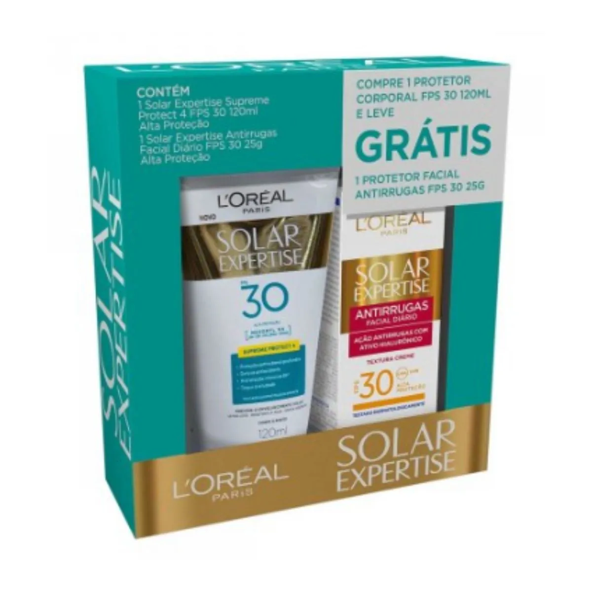 Protetor Solar Facial FPS30 L'Oréal Paris Antirrugas 120g