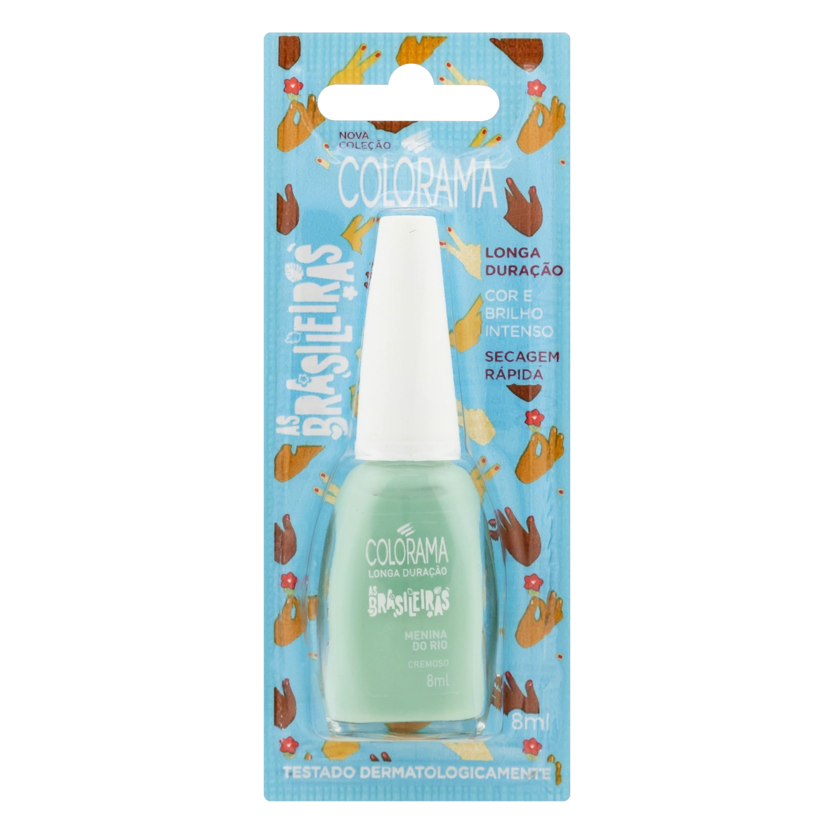 Esmalte Cremoso Menina Do Rio Colorama As Brasileiras Blister 8ml