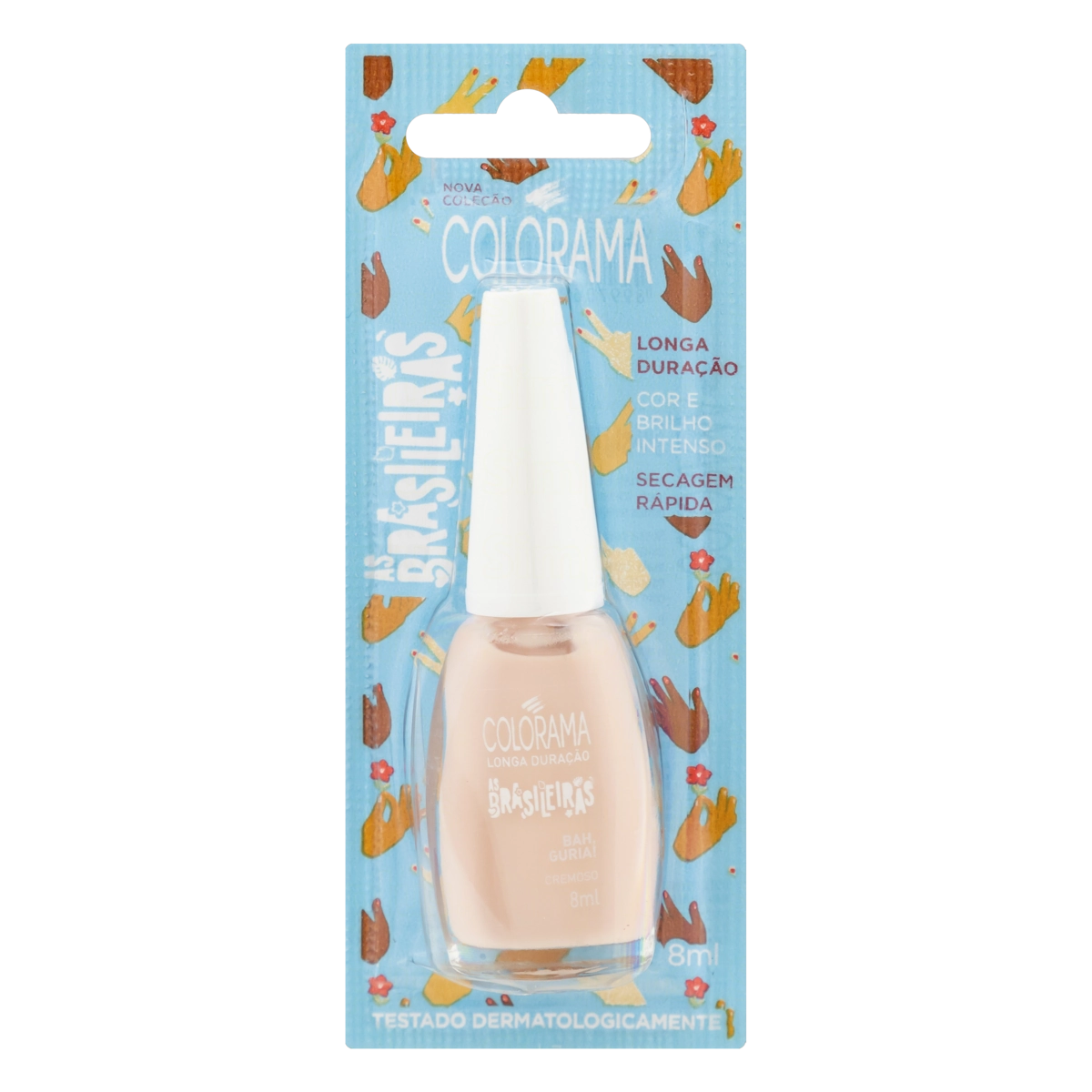 Esmalte Cremoso Bah, Guria Colorama As Brasileiras Blister 8ml