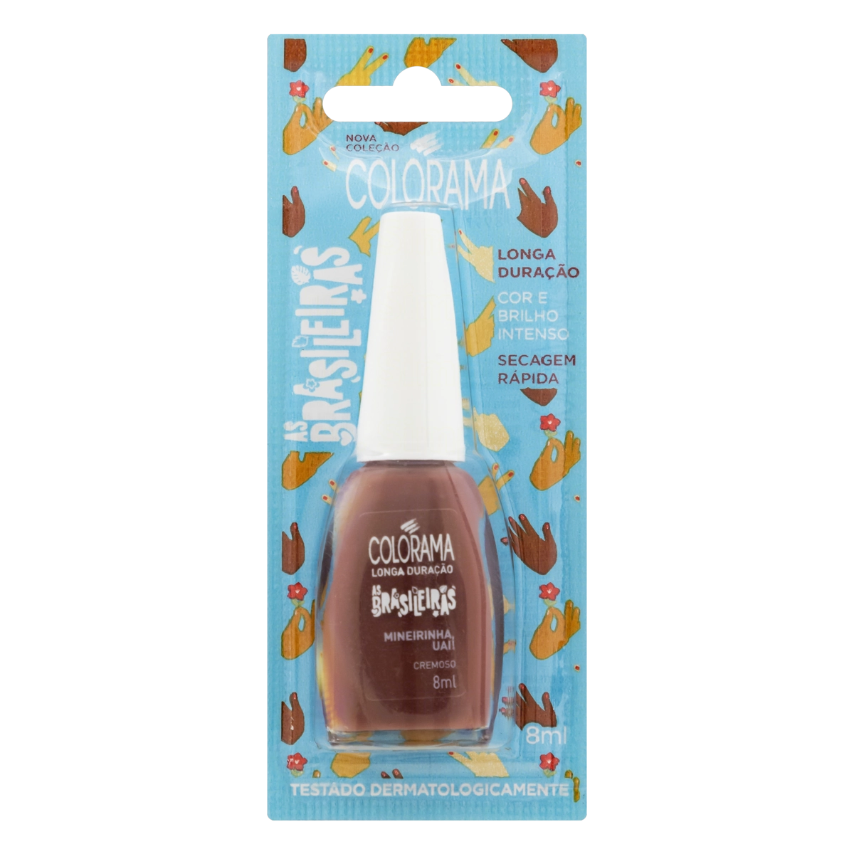 Esmalte Cremoso Mineirinha, Uai Colorama As Brasileiras Blister 8ml