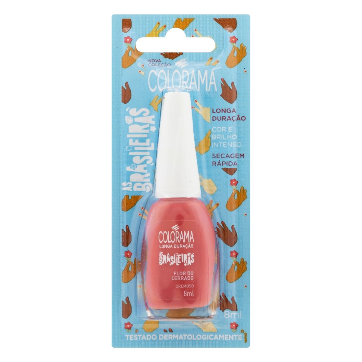 Esmalte Cremoso Flor Do Cerrado Colorama As Brasileiras Blister 8ml