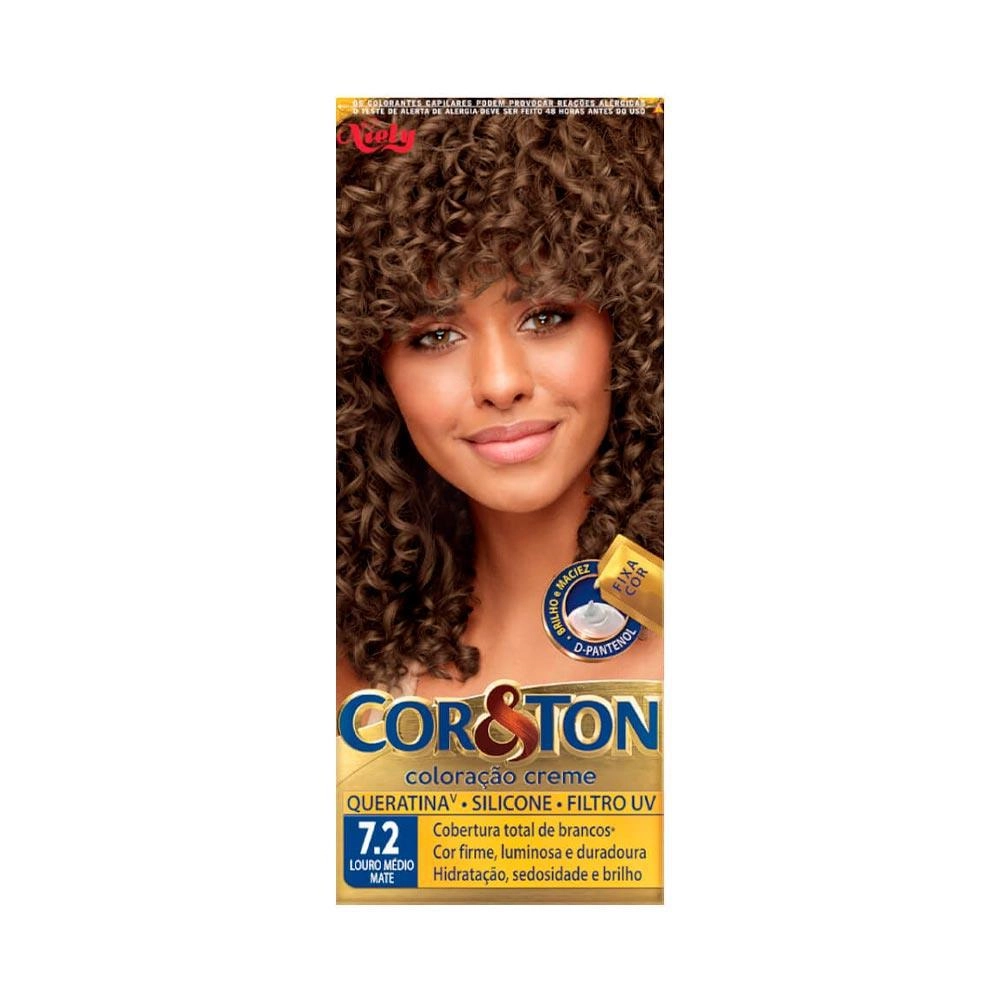 Tint Cor Ton Louro Med Matte 7.2