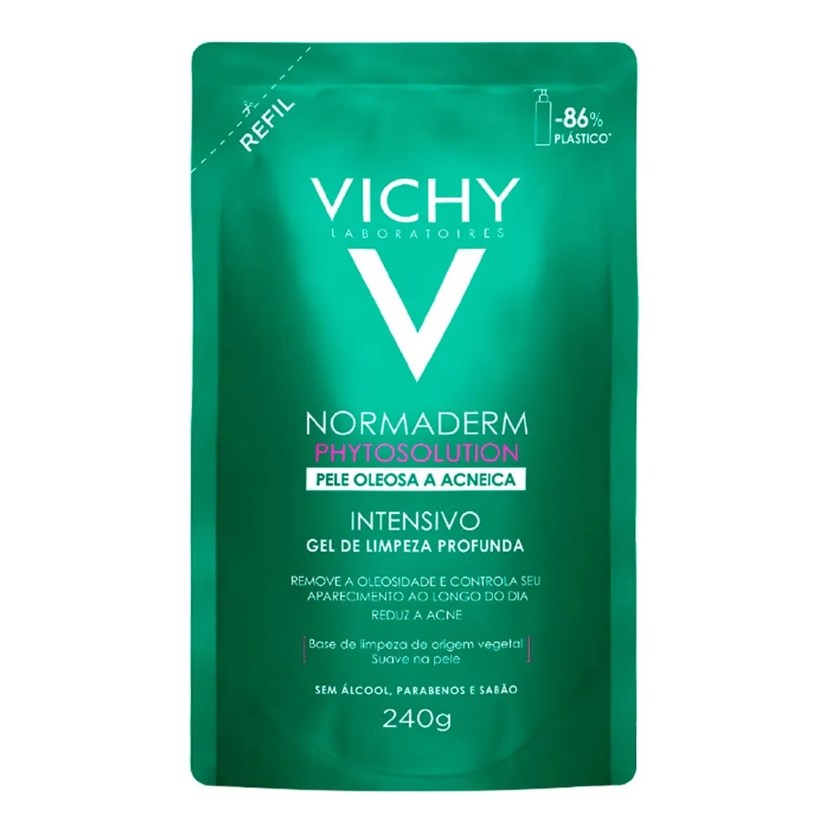 Sabonete Liquido Vichy Normaderm Phytosolution Intensivo Gel de Limpeza Profunda Refil 240g