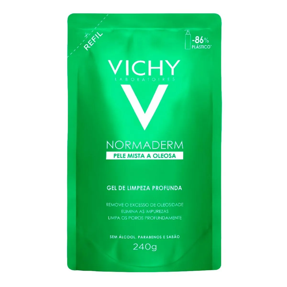 Vichy Normaderm Refil Gel de Limpeza Profunda 240g