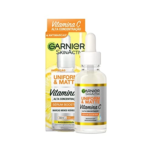 Serum Facial Booster Garnier Uniform Matte Vitamina C 30ml