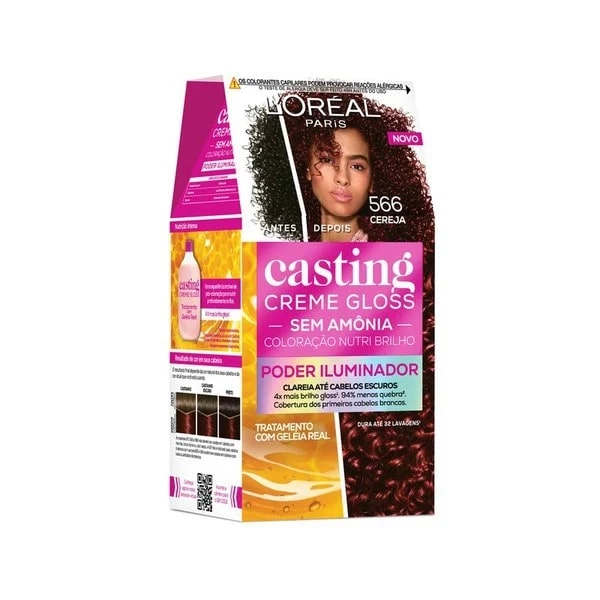 Tinta Casting Creme Gloss 566 Cereja Loreal