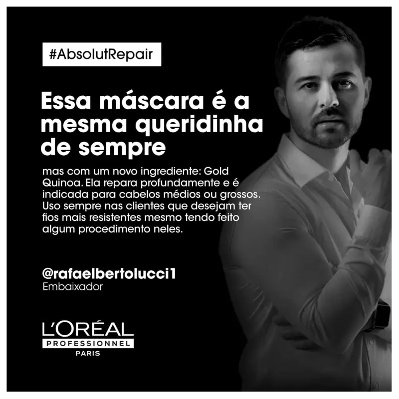Creme/mascara Tratamento Loreal Prof Se Abs Repair Gold Quinoa 500g New