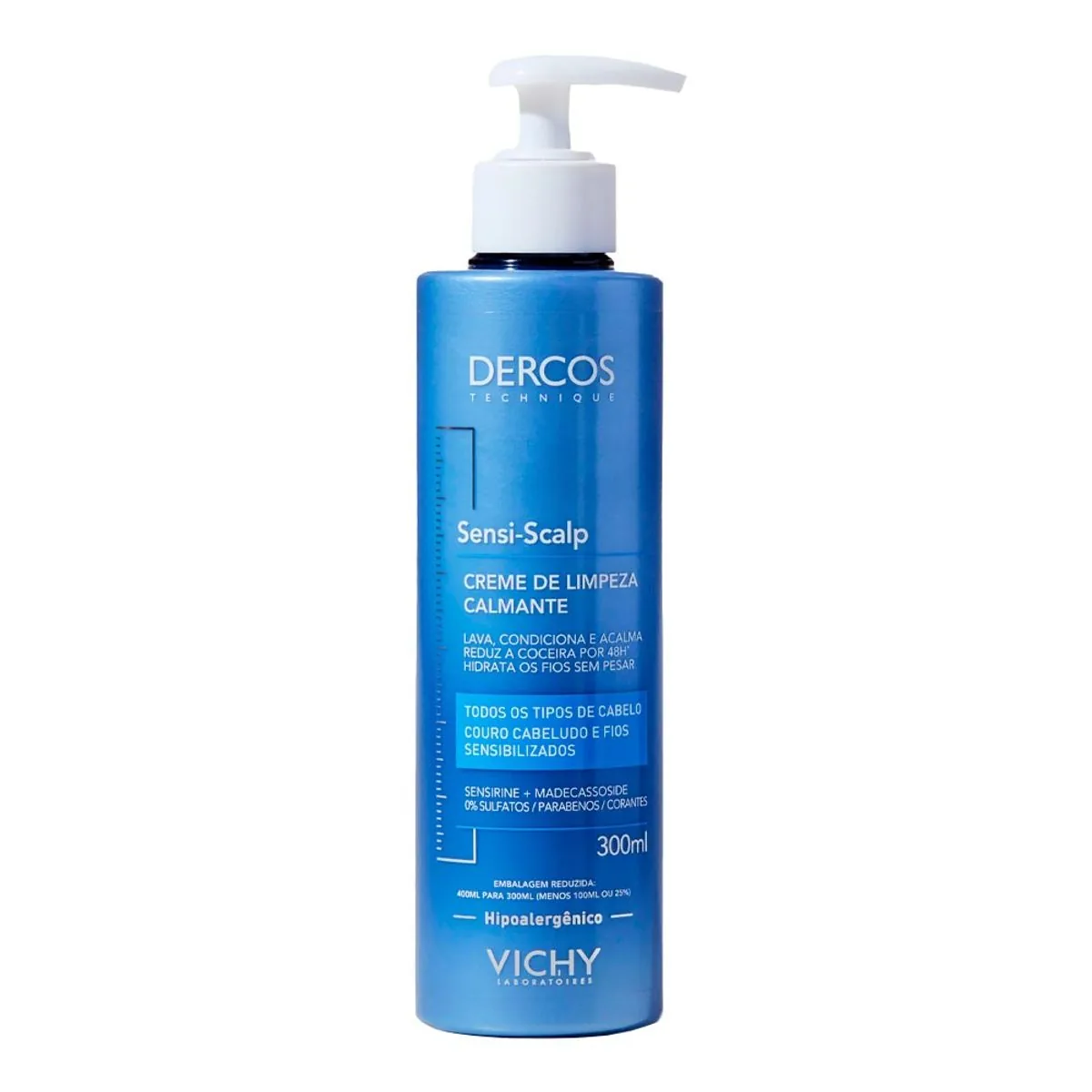 Creme de Limpeza Calmante Dercos Sensi-Scalp Vichy Com 300ml