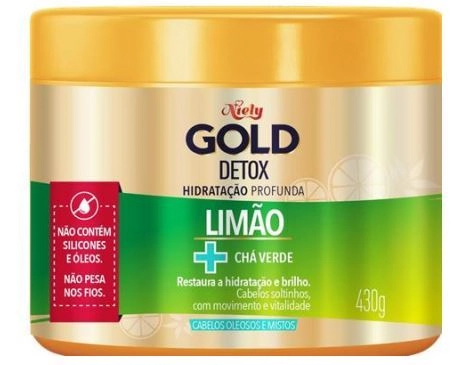 Creme/mascara Tratamento Niely Gold Detox 430ml