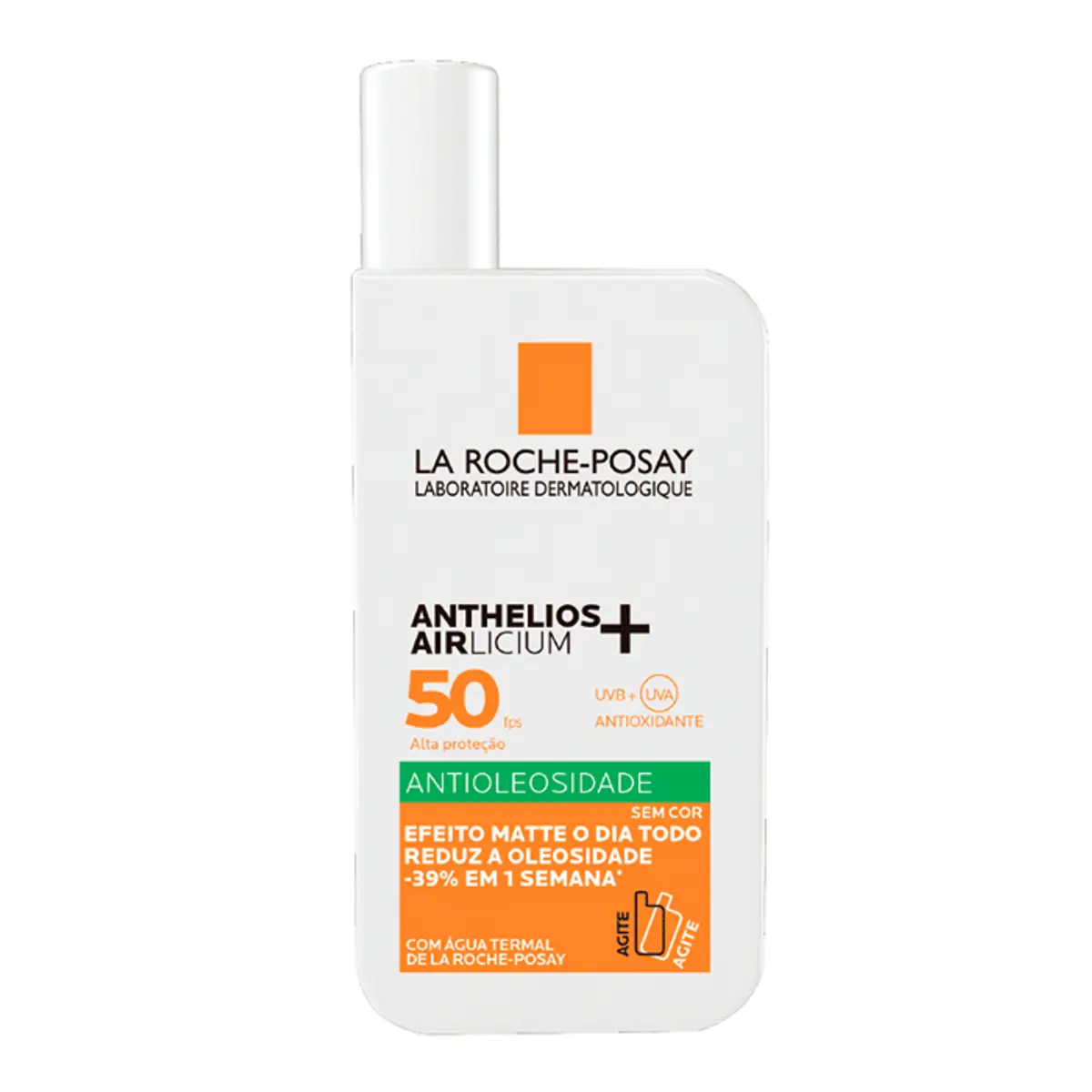 Protetor Solar Facial La Roche-Posay Anthelios Airlicium Fluido Antioleosidade sem Cor FPS 50 com 40 ml