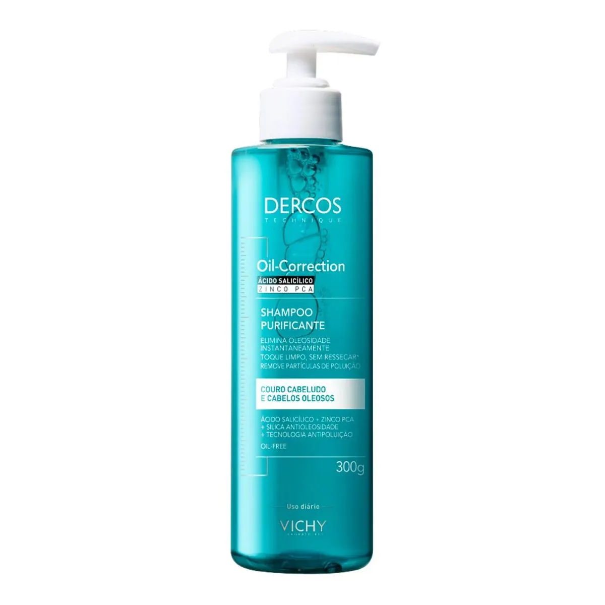 Shampoo Dercos Oil-Correction Vichy Com 300g