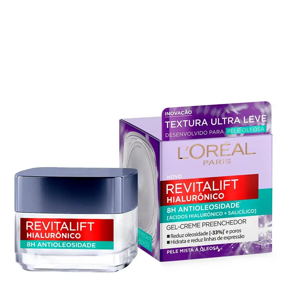 Gel Creme Antioleosidade 49g Revitalift Hialuronico Loreal