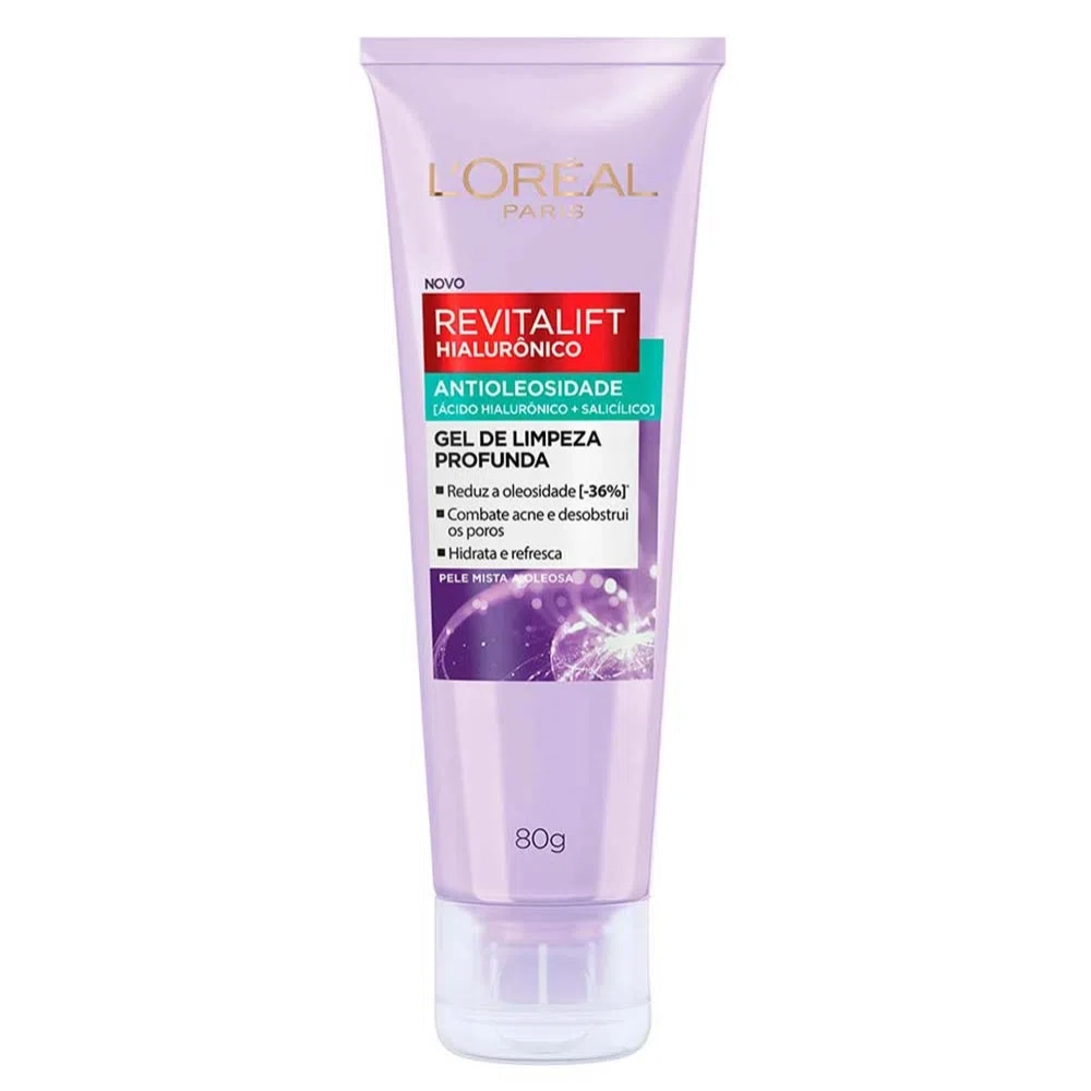 Gel De Limpeza Antioleosidade 80g Revitalift Hialuronico Loreal