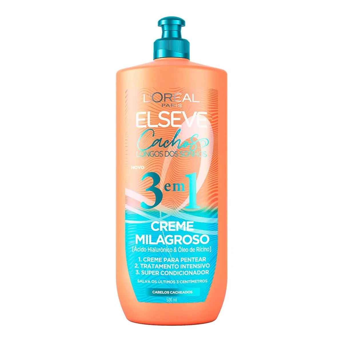 Creme Milagroso 3 em 1 Elseve Cachos dos Sonhos 500ml