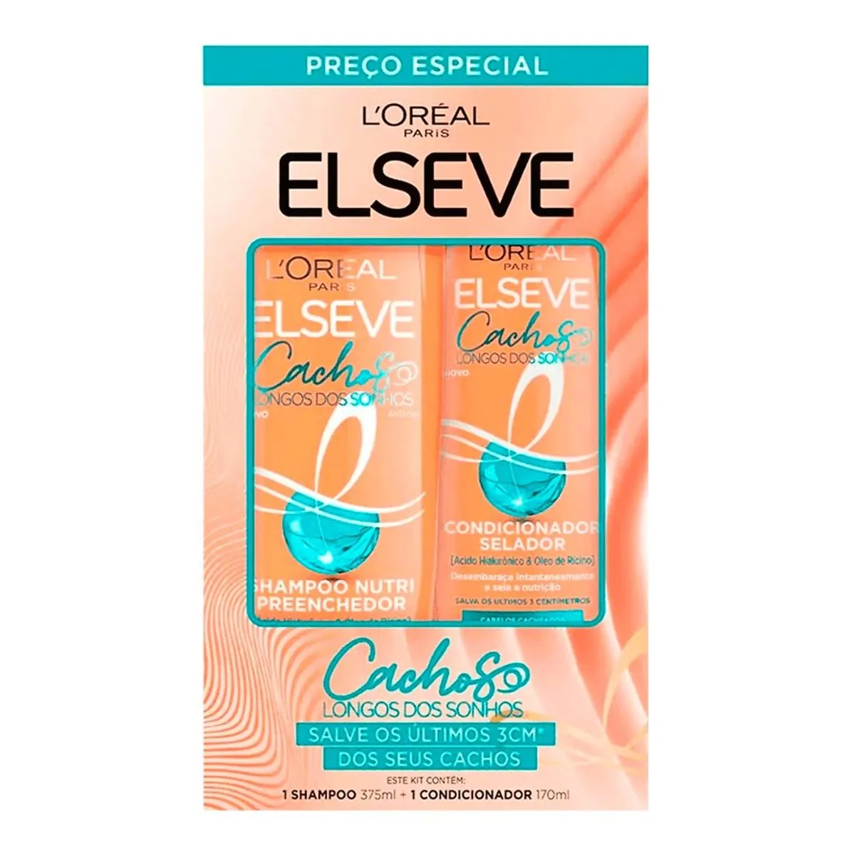 Kit Shampoo Elseve Cachos dos Sonhos 375ml + Condicionador 170ml